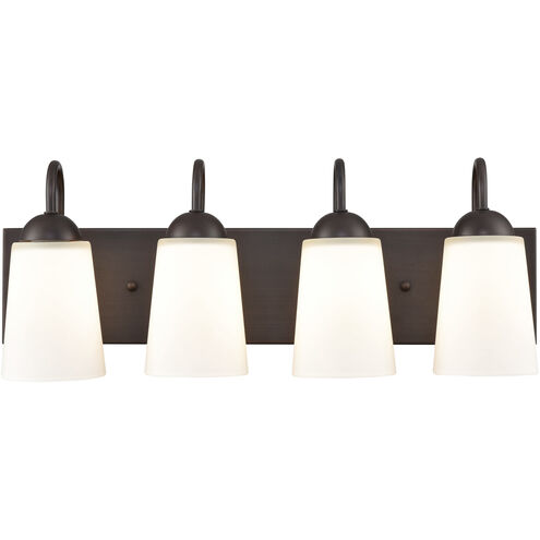 Ivey Lake 4 Light 21.5 inch Rubbed Bronze Vanity Light Wall Light